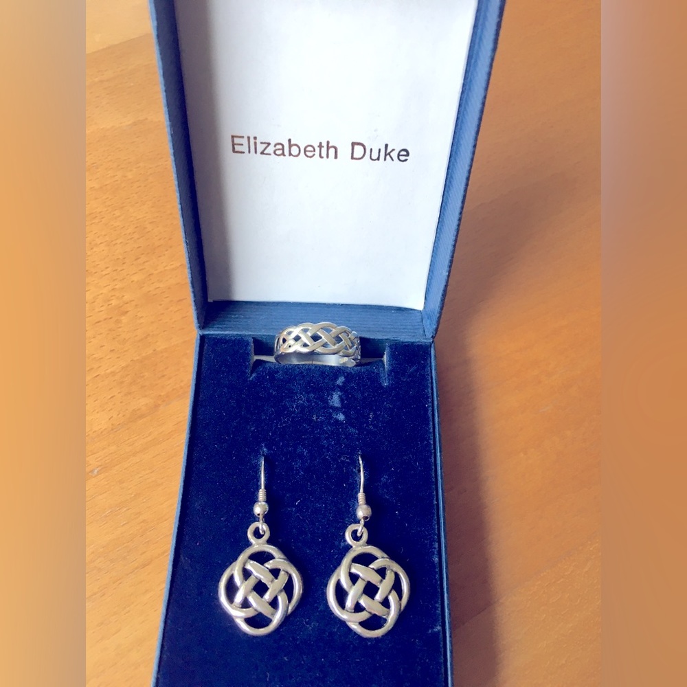 Vintage Elizabeth Duke Silver Jewelry Set